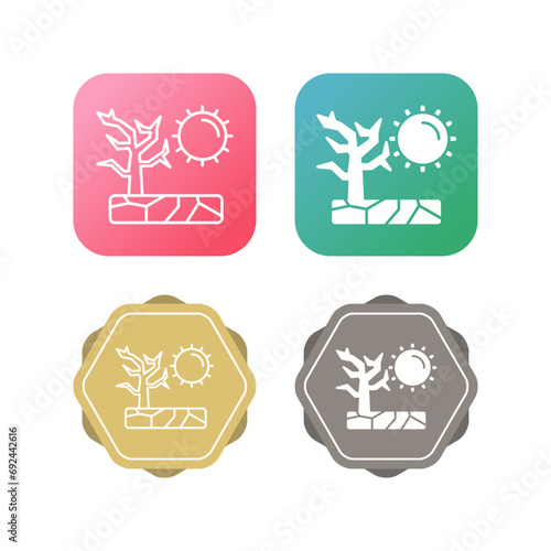 Drought Vector Icon