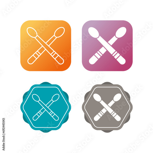 Drumsticks Vector Icon