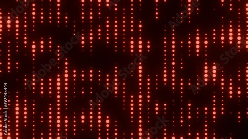 Wallpaper Mural A lot of dots move on the screen. Abstract background of many circles of the same color. The dots disappear and reappear. Torontodigital.ca