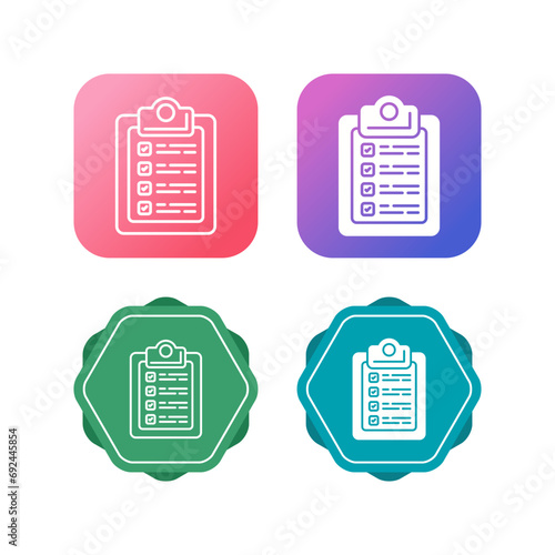 Checklist Vector Icon