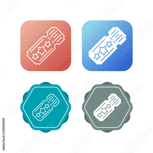 Ticket Vector Icon