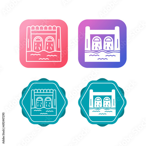 Dam Vector Icon
