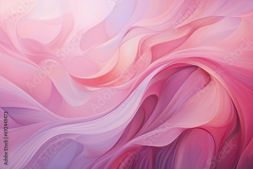 Smooth waves of soft magenta and coral, creating a calming and romantic ambiances
