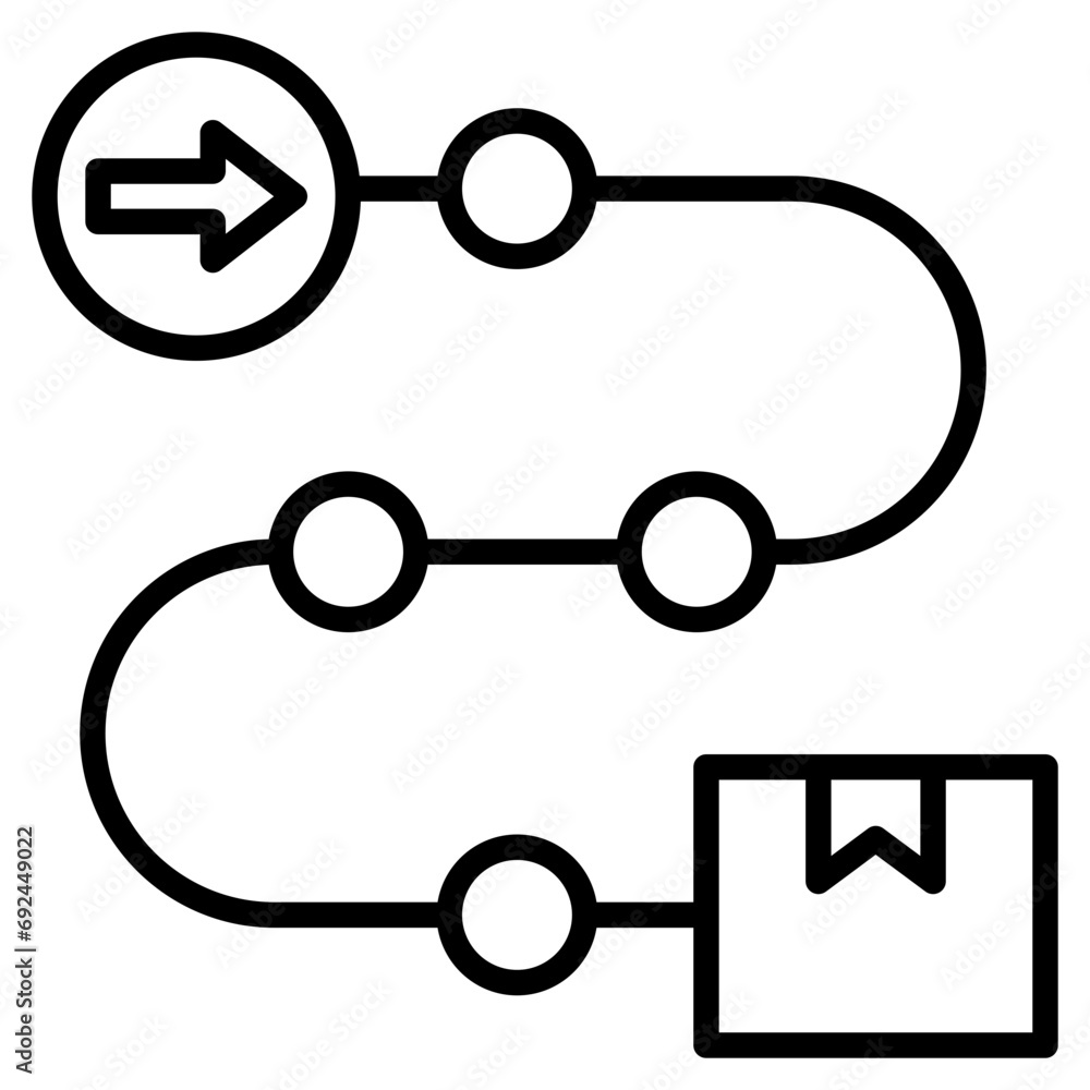 Product Roadmap icon line vector illustration Product Roadmap icon line vector illustration