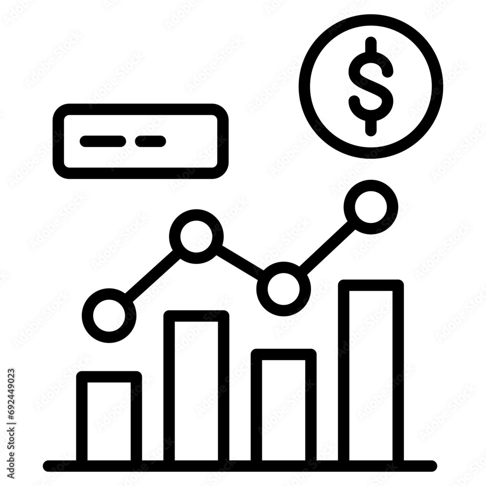 Market Analysis icon line vector illustration Market Analysis icon line vector illustration