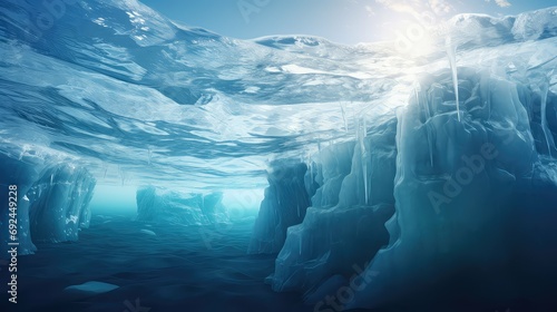 frozen dome icebergs landscape illustration arctic polar, ocean water, beauty majestic frozen dome icebergs landscape