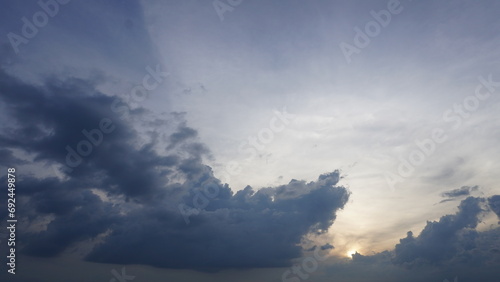 blue sky with clouds