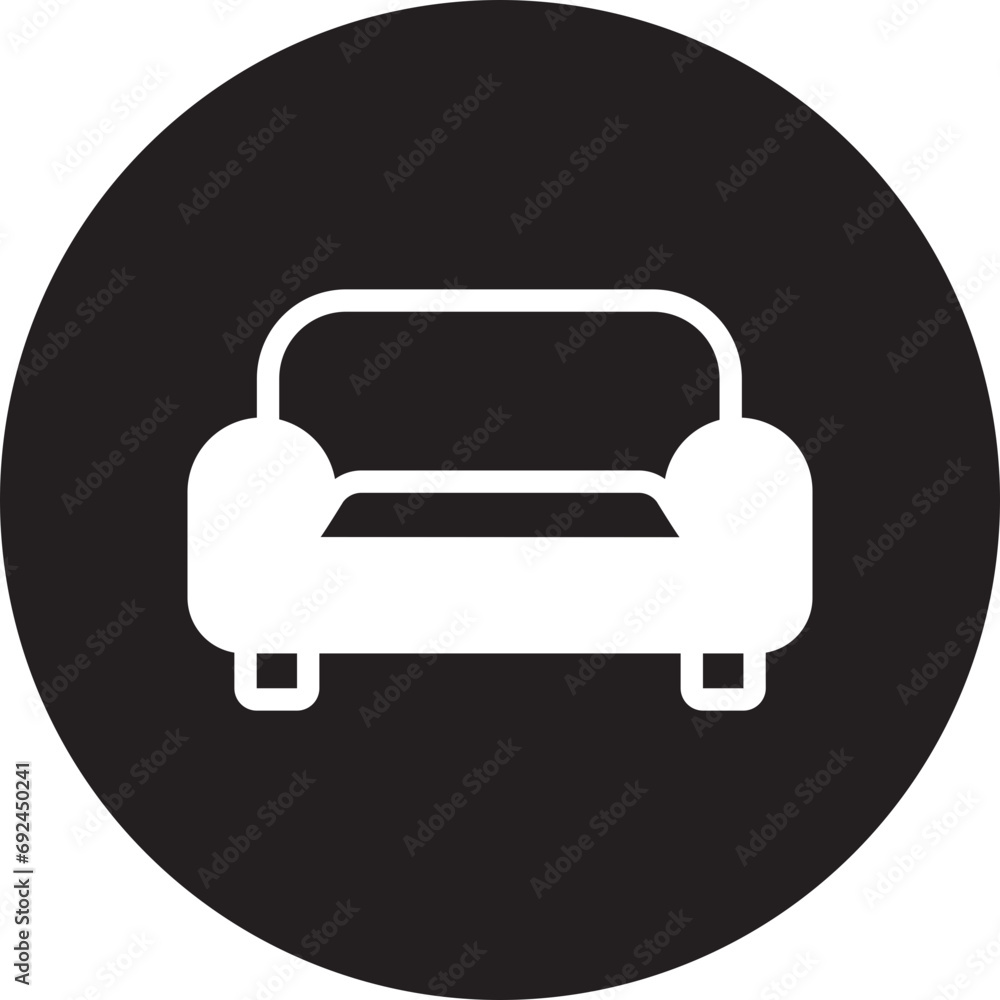sofa glyph icon sofa glyph icon