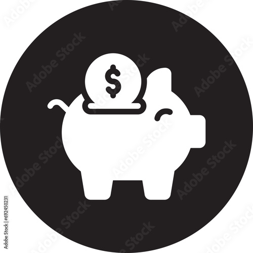 savings glyph icon