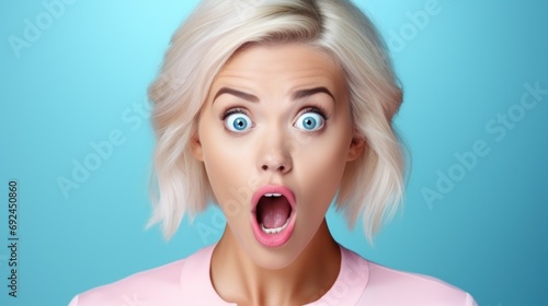 pretty woman surprised