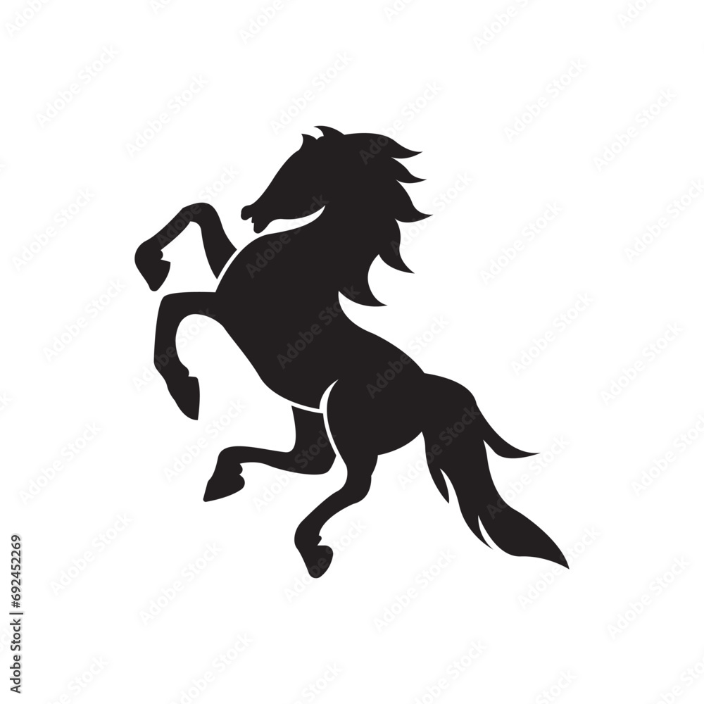 Horse logo icon, design vector illustration template.