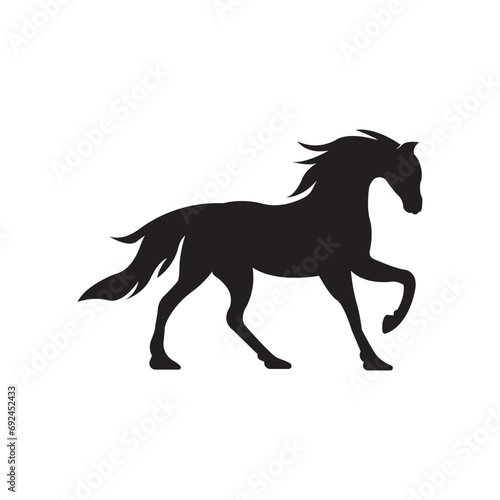 Fototapeta Naklejka Na Ścianę i Meble -  Horse logo icon, design vector illustration template.