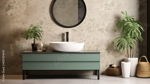 Modern minimalist bathroom