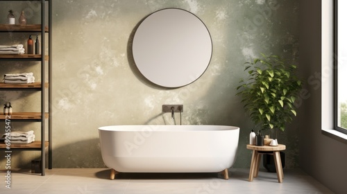 Modern minimalist bathroom