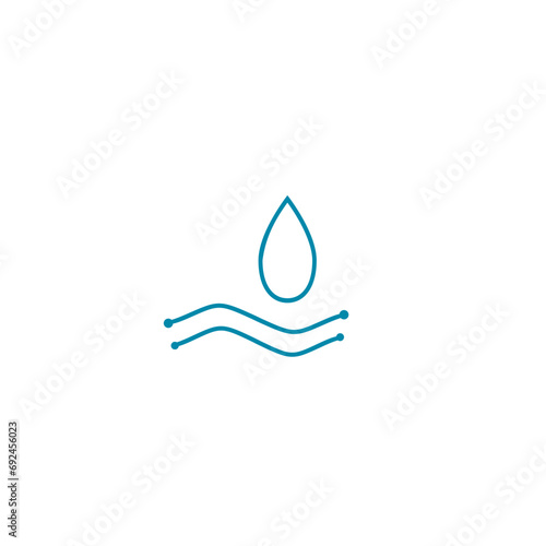 Sensitive skin icon isolated on white background 