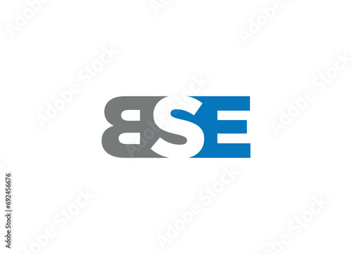 BSE creative modern logo design vector icon template photo