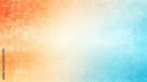 Vibrant Abstract Textured Banner in Blue, Orange, Peach and Turquoise Tones.