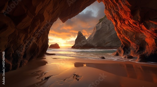 rock formations at a beach