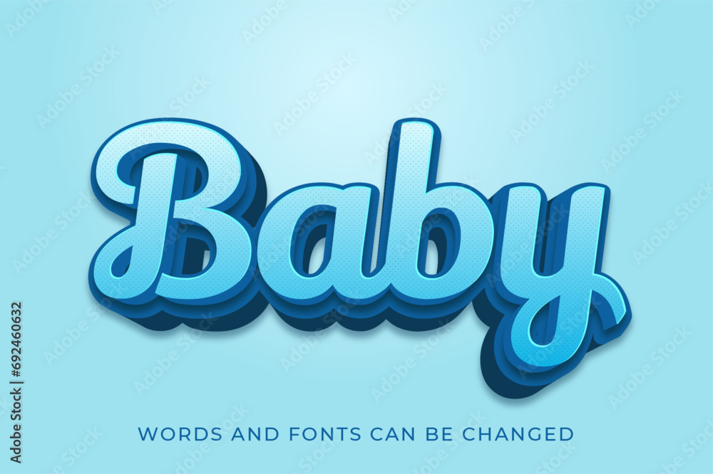 Baby 3d text effect Baby 3d text effect