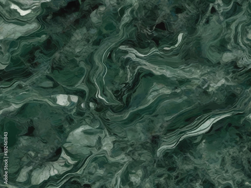 Dramatic Forest Green Marble Texture  Rich and Bold