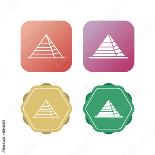 Pyramid Vector Icon