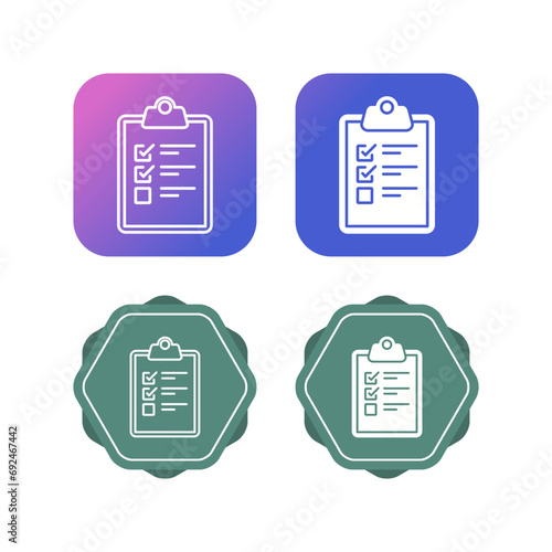 Checklist Vector Icon