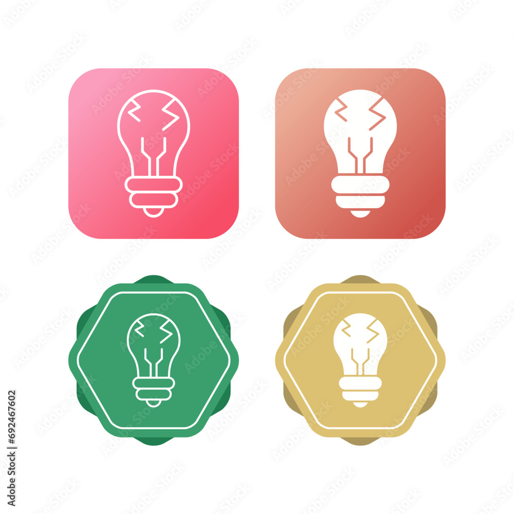 Light Bulb Vector Icon Light Bulb Vector Icon