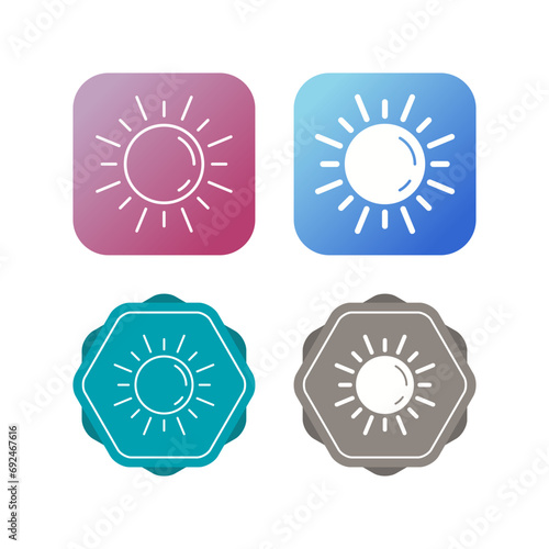 Sun Vector Icon