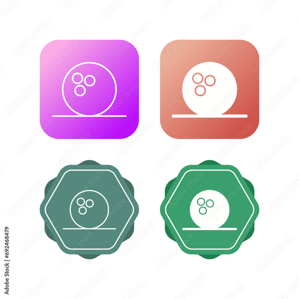 Bowling Vector Icon Bowling Vector Icon