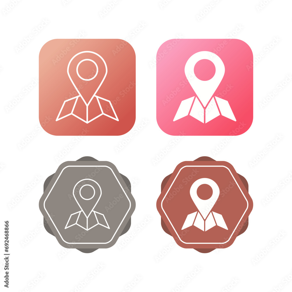 Pin Vector Icon Pin Vector Icon