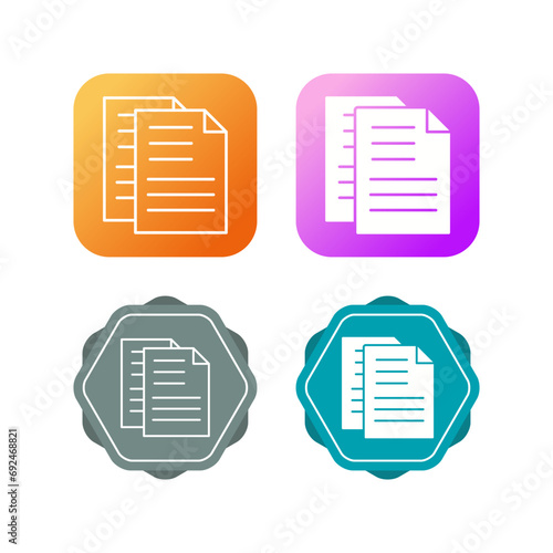 Files Vector Icon