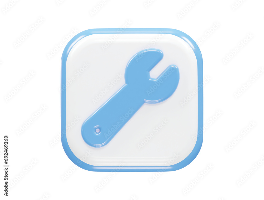 Tools icon 3d rendering element illustration Tools icon 3d rendering element illustration