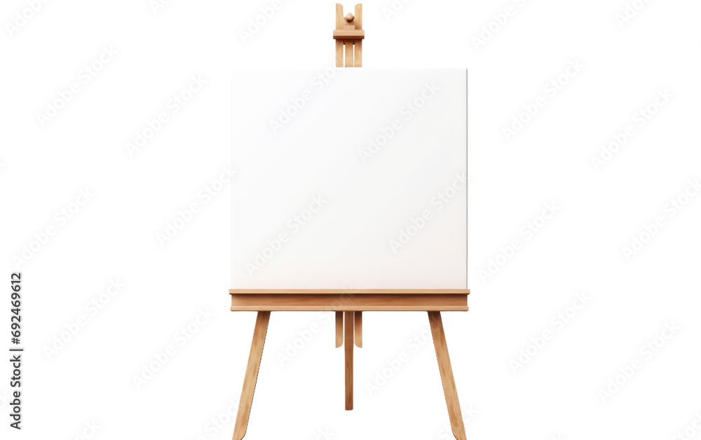 Wooden Easel Magic On Isolated Background Wooden Easel Magic On Isolated Background