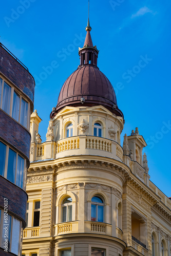 Prague, Czech Republic - September 28, 2023 - A walk through the city of Prague old town and surrounding streets. photo