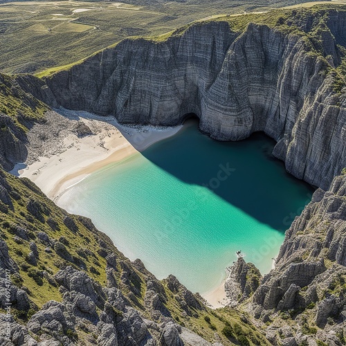 Lake Hidden in the Cliffs
