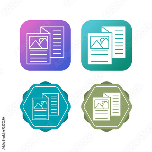 Brochure Vector Icon