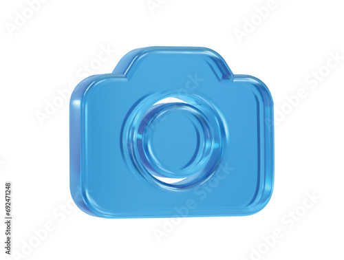 Camera icon illustration 3d render element