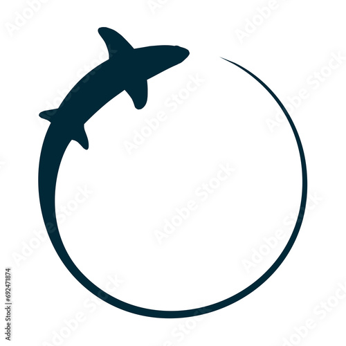 The blue frame with fish and wave.