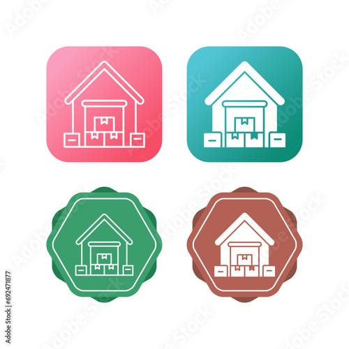 Warehouse Vector Icon