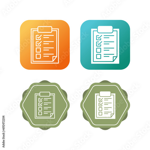 Checklist Vector Icon