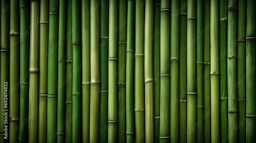 Horizontal green bamboo background texture Horizontal green bamboo background texture
