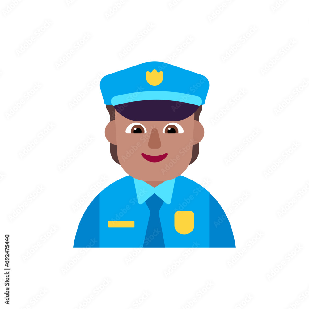 Police Officer: Medium Skin Tone