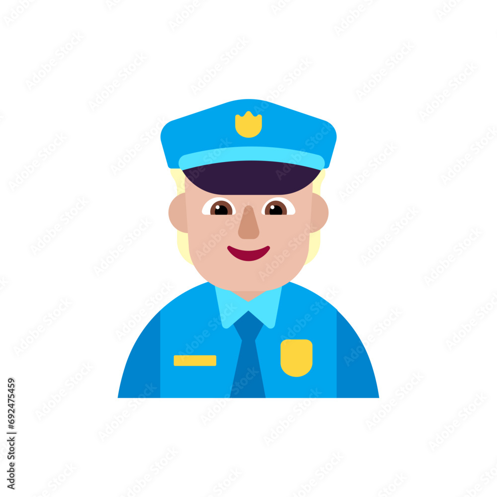 Police Officer: Medium-Light Skin Tone
Police Officer: Medium-Light Skin Tone