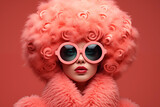 chic and bold peach fashion statement, pantone, peach fuzz, ai-generated image