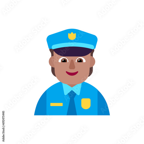 Police Officer: Medium Skin Tone