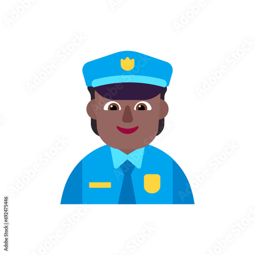 Police Officer: Medium-Dark Skin Tone