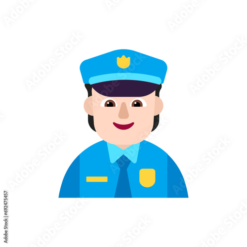 Police Officer: Light Skin Tone