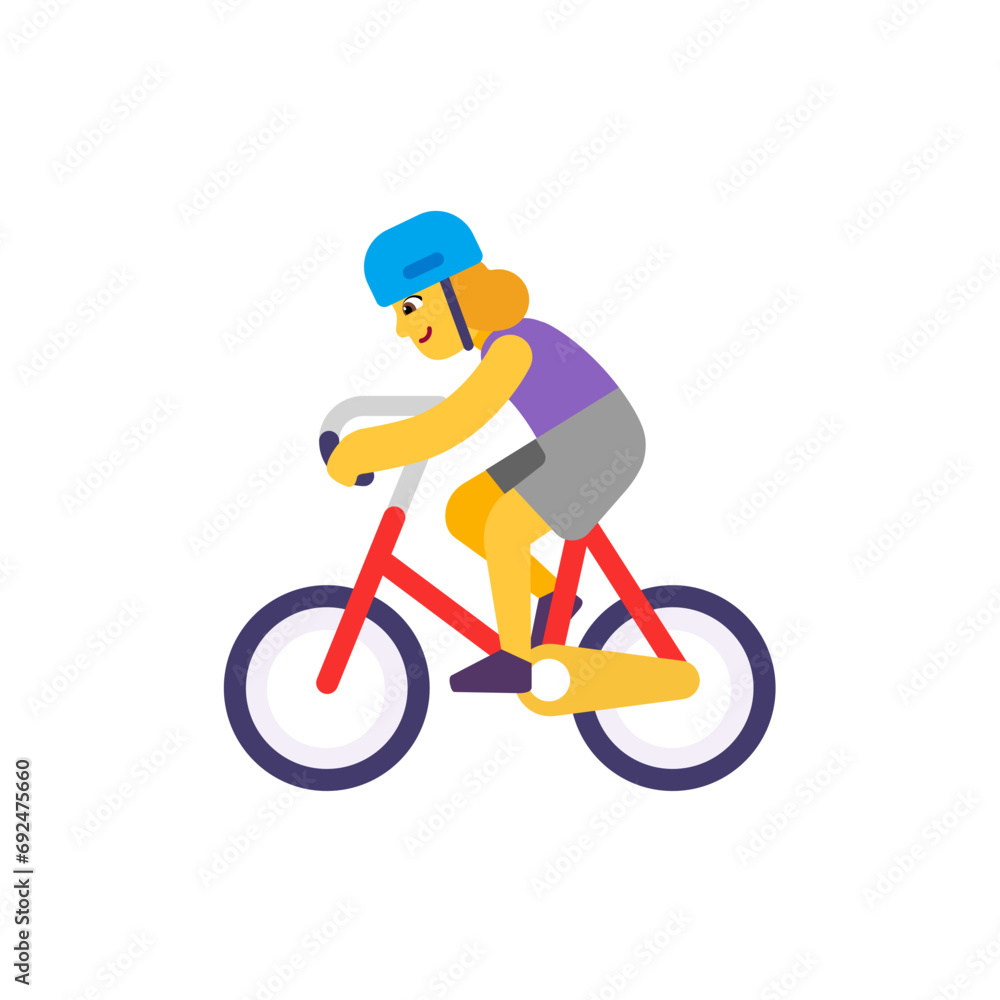 Fototapeta premium Woman Biking