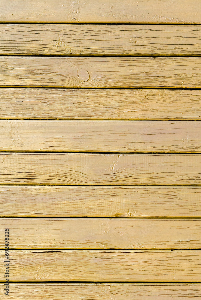 Fototapeta premium texture of old wooden surface with yellow paint