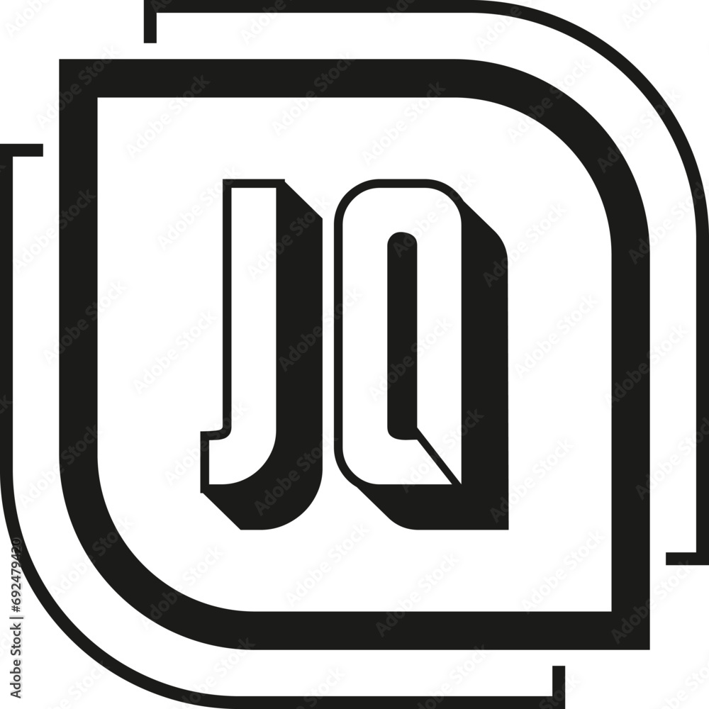 JQ letter logo design on white background. JQ logo. JQ creative initials letter Monogram logo icon concept. JQ letter design JQ letter logo design on white background. JQ logo. JQ creative initials letter Monogram logo icon concept. JQ letter design